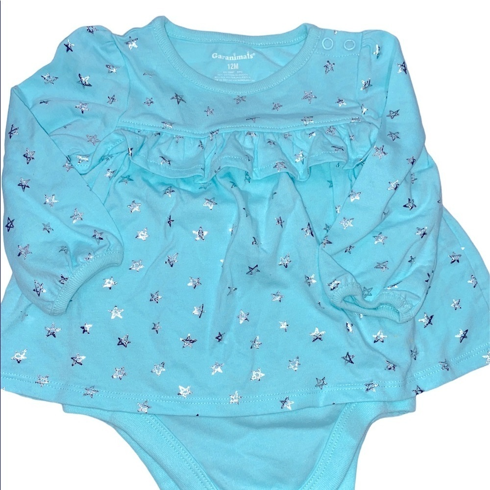 Garanimals blue with silver stars onesie size 12 months